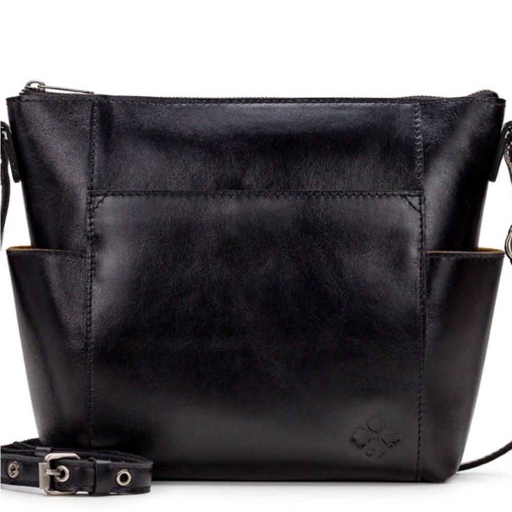 Patricia Nash Aveley Crossbody Black Leather Adjustable